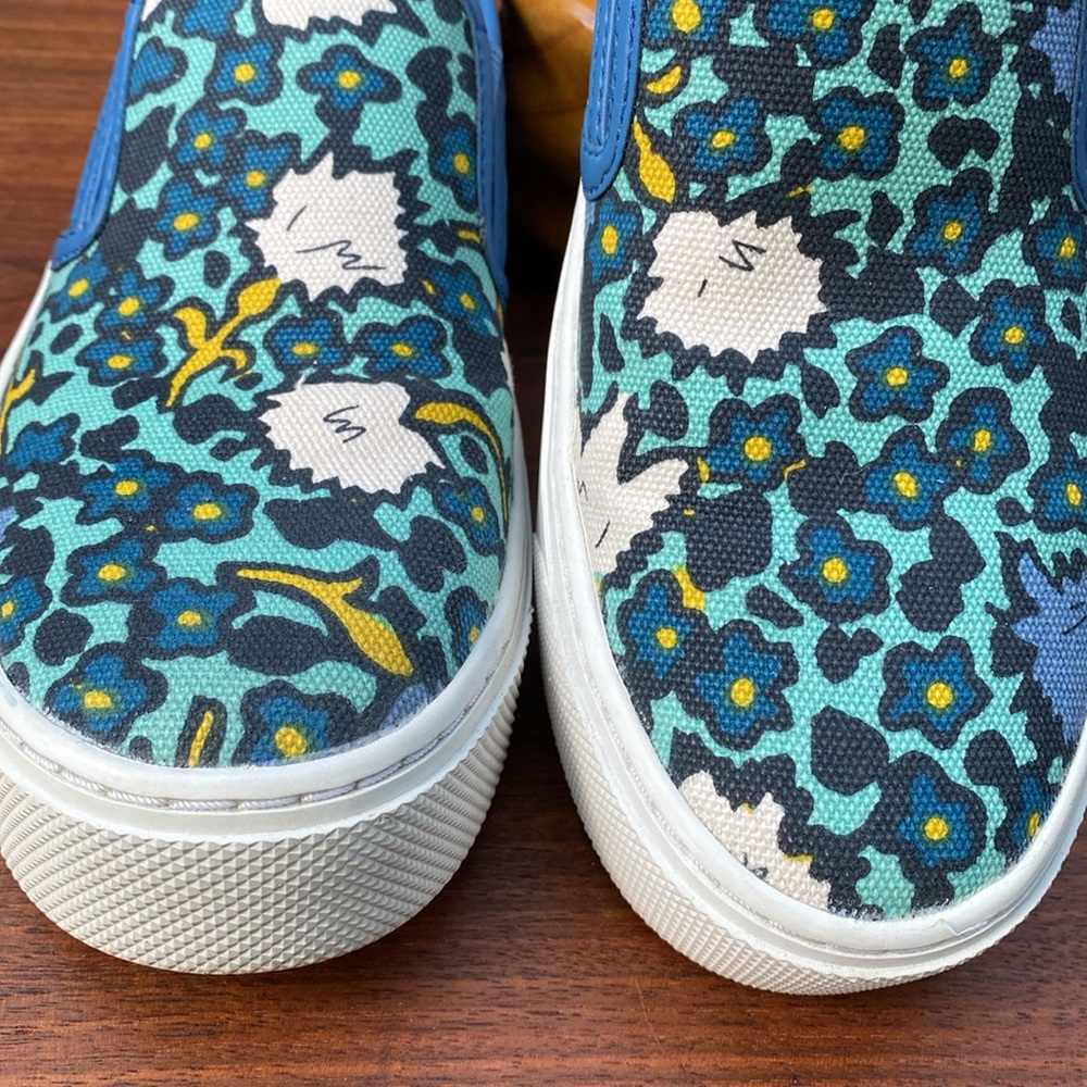 Coach Blue Floral Slip-On Sneakers - Picture 5 of 14